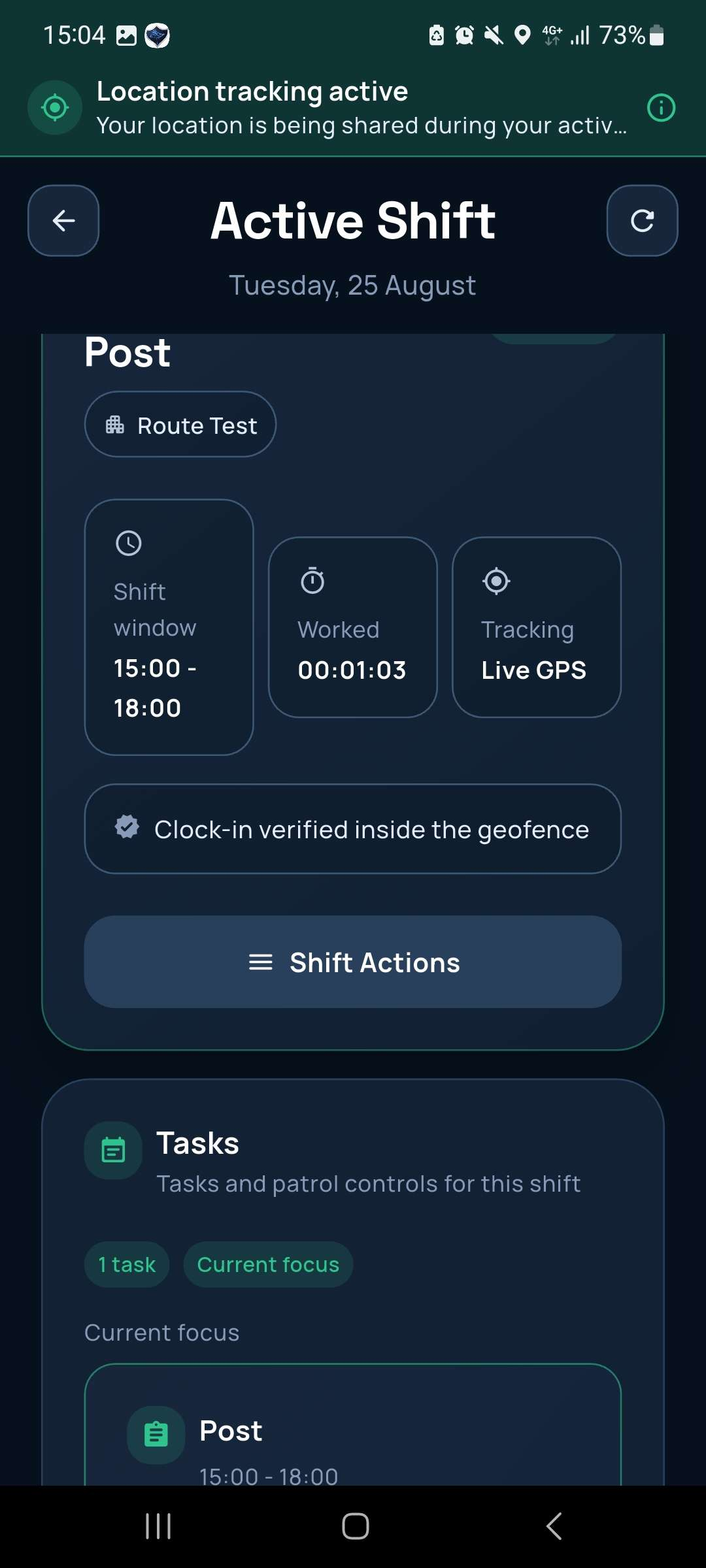 Odinseye screenshot: Guard app